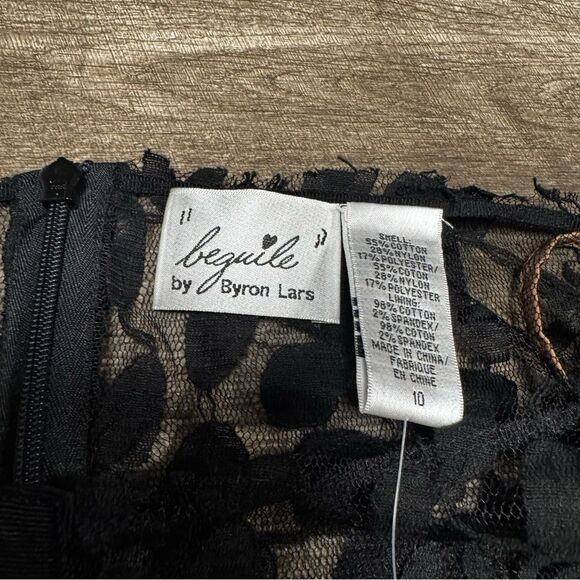 Beguile by Byron Lars x Anthropologie Carissima Black Sheath Dress Size 10 NWT - Picture 7 of 10